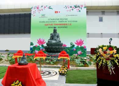 Dược Hà Tây tổ chức lễ khánh thành tượng đài Danh y – Thiền Sư Tuệ Tĩnh tại nhà máy sản xuất dược phẩm công nghệ cao Hataphar – Hòa Lạc